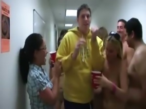College horny students loving in hall