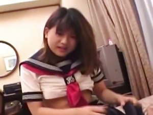 Japanese coed fucked hard at home uncensored
