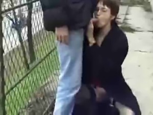 French woman  likes sucks and fucking in public