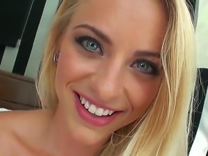 Blonde hottie Cameron Canada gets up with a nasty desire to suck and fuck