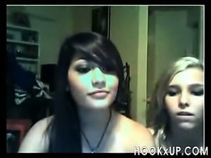 Two teens playing on cam - hookXup_
