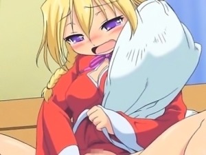 Cute blonde hentai teen gets fucked
