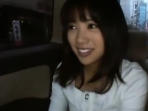 Haruka Itoh fucks sucked dick in the car