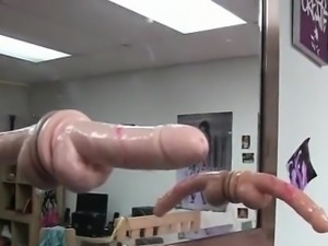 College girls finger fuck and use big dildos