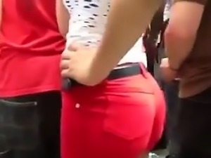 Young Latina With A Great Booty Close Up