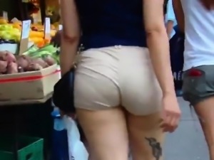 Nice Booty In These Tight Shorts Outside