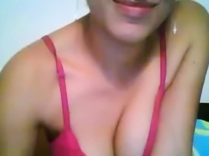 Sexy latina with nice big boobs teasing