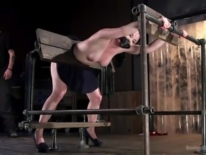 bad bitch gets put in the stocks