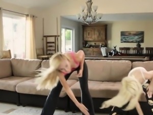 Piper and Alexa getting  in shape