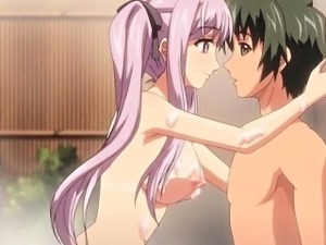 Anime babe gets cunt filled with cum