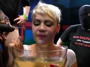 Watersports ho drinks pee
