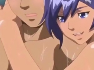 Hentai couple making up in the shower