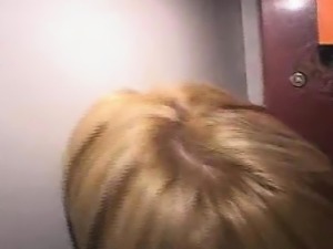 Blonde Amateur Beauties Tag Teaming Cock At Glory Hole