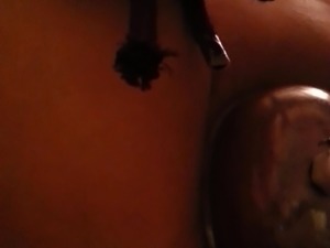 pussy pumped, fingered G-spot anally, then she squirted