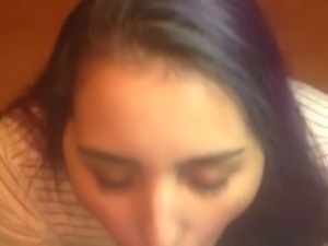 blowjob and cum on face