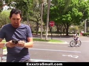 Cute Biker Learns To Ride Cock