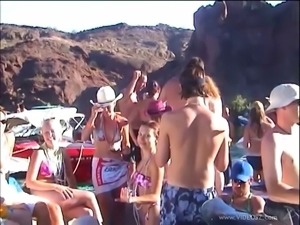 Sexiest ladies of the city having a great seaside party