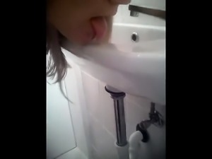 German bathroom slut teen that is small