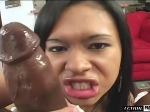 Big cock smashing Latina brunette with hot ass hardcore