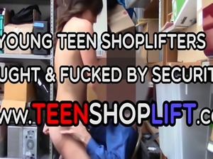Shoplifting teen sucks and fucks her way out of a felony