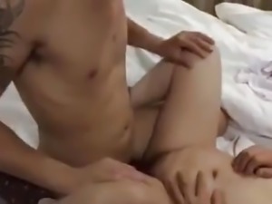 Chinese Granny Fucked by Young Lad while Husband Videos
