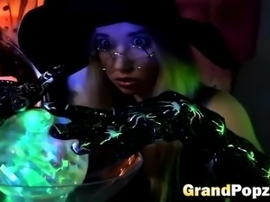 Hot witch fucked by grandpa