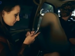 Seductive Ashley Adams thirsts for romantic evening but gets fucked in car