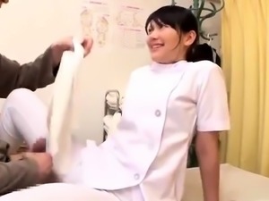 Naughty Japanese nurses express their passion for cock