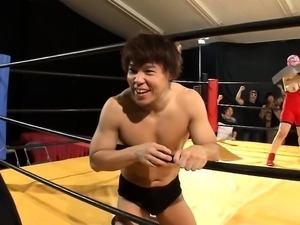Busty Asian wrestler unleashes her kinky sexual fantasies