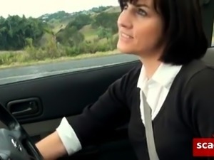British-lady like to masturbate at-roadside