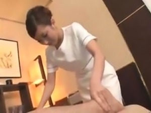 Subtitles CFNM Japanese testicle massage