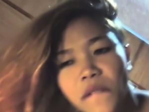 Softcore sex in a cheap hotel with a slutty Asian teen.