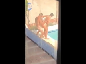 young couple caught fucking outdoors - voyeur sex - spy