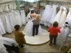 spy camera in the salon of wedding dresses 8 (sorry no sound