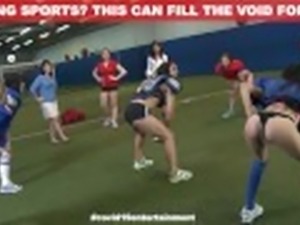 HAZEHER - Lesbian Teens Play Football, Eat Pussy