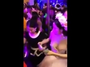Chinese Charity Boobs Squeeze