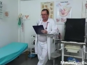 Hot blonde Nicole Star and her gynecologist