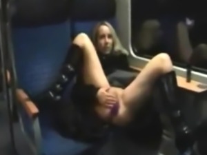 Couple fucks on a train