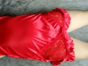 Rima boudi in a Red Dress
