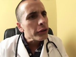 The doctor has a hard cock and makes Samantha Sin horny