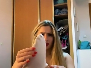 Hawt Blonde milf in foot Fetish tube scene