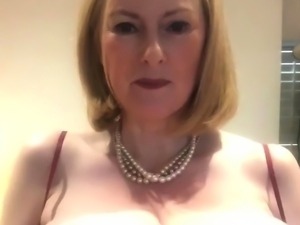 Big Boobed Blonde Masturbates With A Dildo In The Bathroom