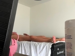Cock hungry masseuse fucked by Asian guy on hidden cam