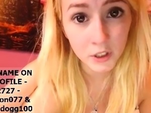 Homemade amateur blonde blowjob