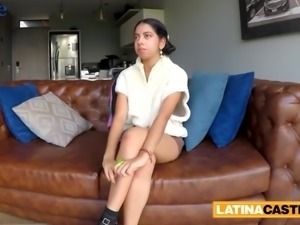 Hot amateur latina shows her sex skills to dicky casting agent