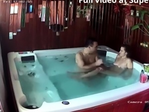 Mature French woman gets fucked in the Jacuzzi