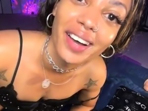 Hot Black Maid Does Some Webcam Black and Ebony