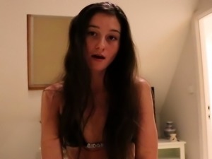 Hottest brunette solo webcam masturbation 2