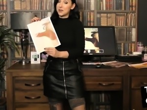 Leather skirt solo SPH domina humiliates