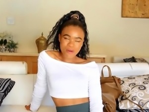 African beauty turns the heat up